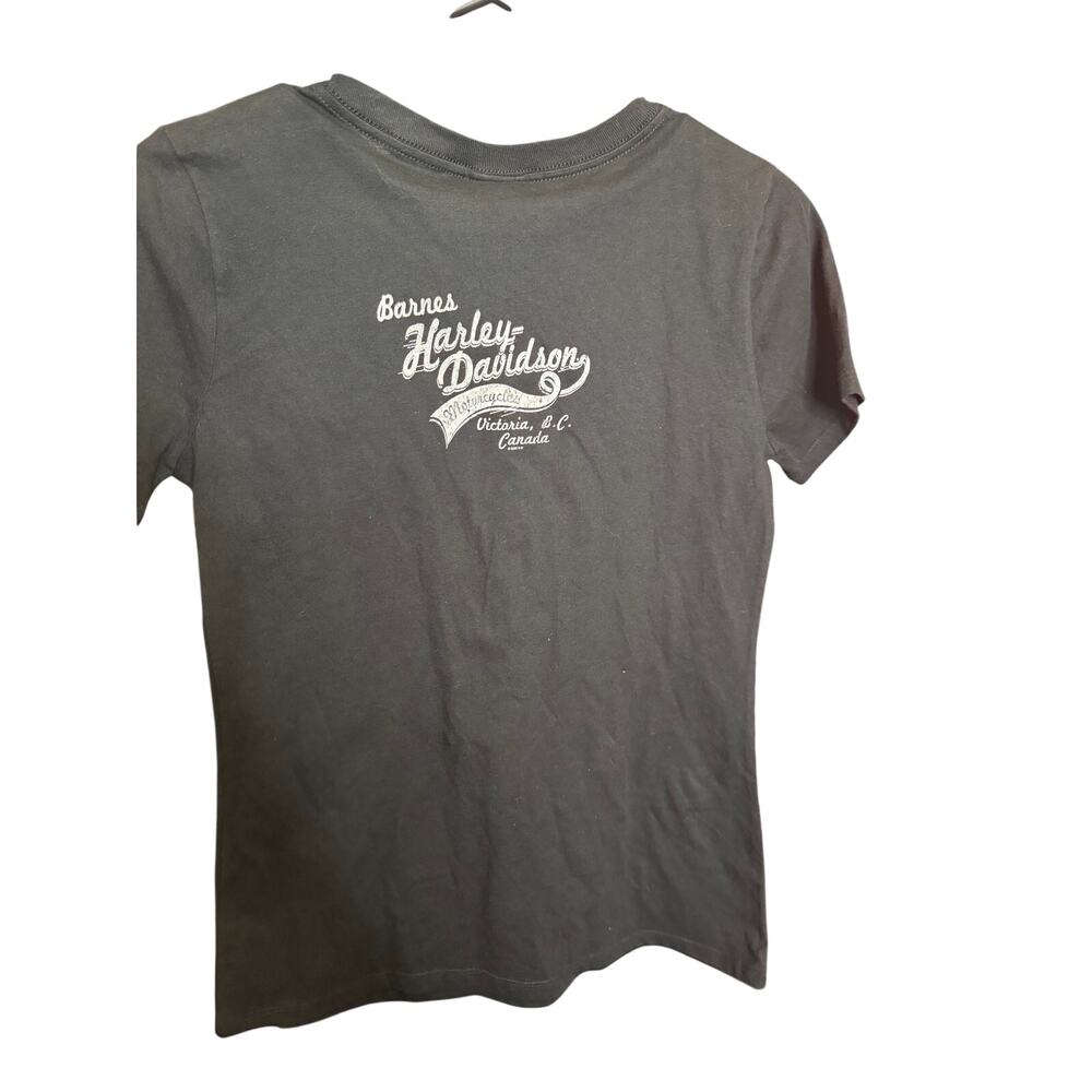 black Harley-Davidson T-shirt features a "Speed Shop" graphic - Picture 5 of 5